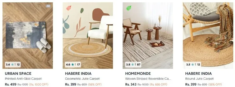 HOMEMONDE, URBANSPACE, Kuber Industries carpets