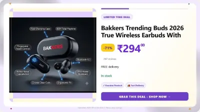 Bakkers True Wireless Earbuds at ₹294