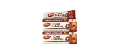 56% off : Dabur Dant Rakshak Ayurvedic Toothpaste - 700g (175g x 4) At ₹₹185