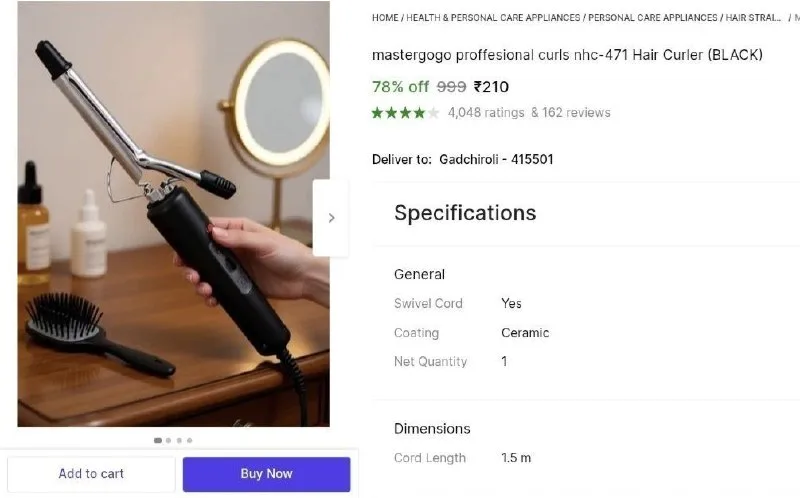 Hair Curler at ₹210