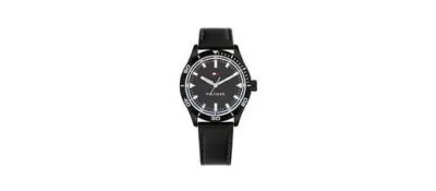 Tommy Hilfiger Macy's Essentials Black Dial Analog Watch at ₹4,265