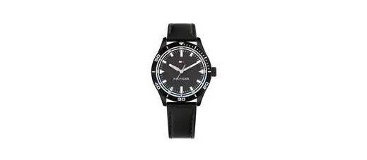 Tommy Hilfiger Macy's Essentials Black Dial Analog Watch at ₹4,265