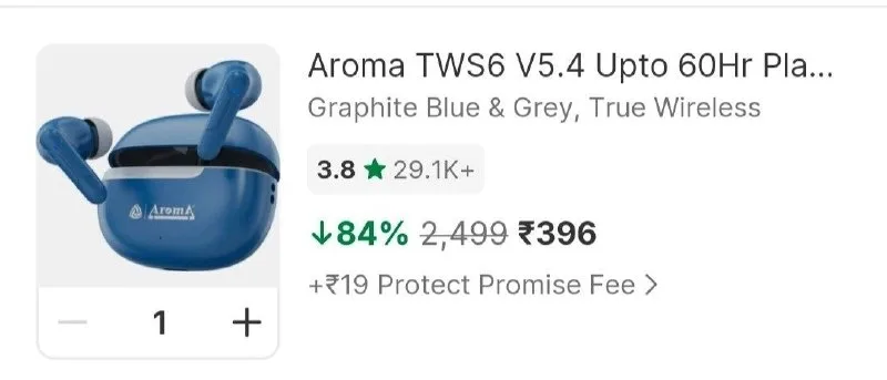 Aroma TWS at ₹396