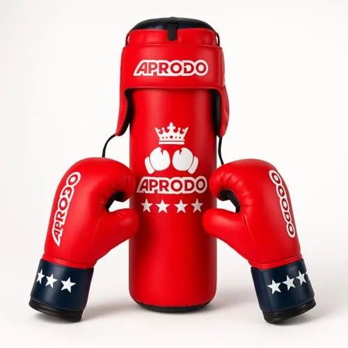 Aprodo Kids Boxing Kit Set Pack of 4 | Punching Bag for Kara at ₹619