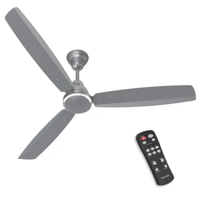 Polycab Wizzy Vibe 1200mm 5-Star BLDC Ceiling fan for Home with Remote| Energy Saving | High Air Delivery | 3+1 yr Warranty [Classic Grey] at ₹2,599