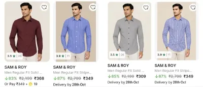 Trendy Casual Shirts under ₹339