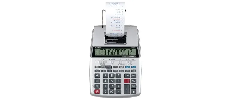 Canon P23-DHV-3 Printing Calculator with Double Check Function,Financial Calculator & Currency Conversion,Silver at ₹3,499