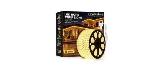 One94Store 30M LED Rope Light – 3600 LED, Waterproof Warm White at ₹899