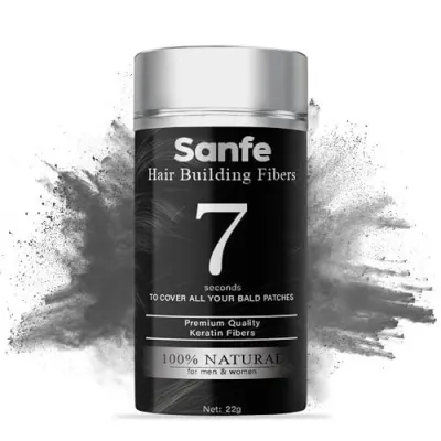 Sanfe Instant Bald Spot Covering Fibers (22g) | for Fine and Thinning Hair for an Instantly Thicker & Fuller Look - Best Value & Superior Fo at ₹399