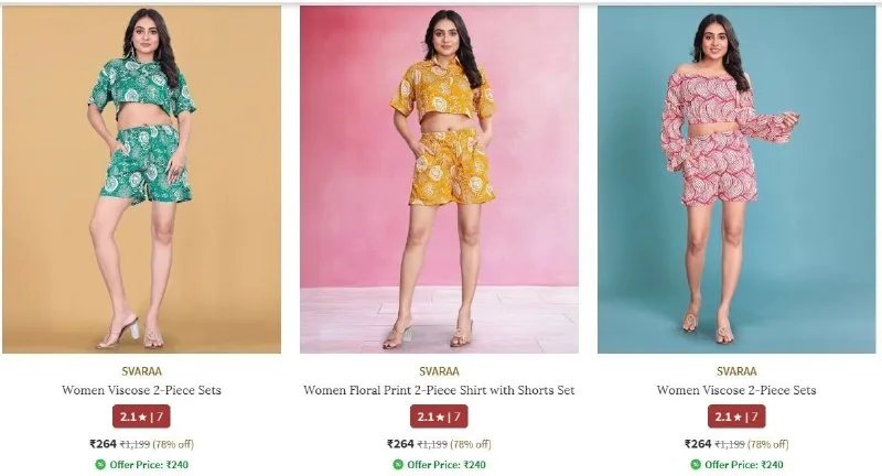 Co-Ord Sets at ₹264