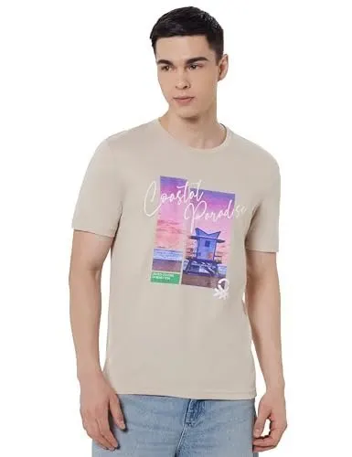 United Colors of Benetton Men's Relaxed Fit T-Shirt at ₹399