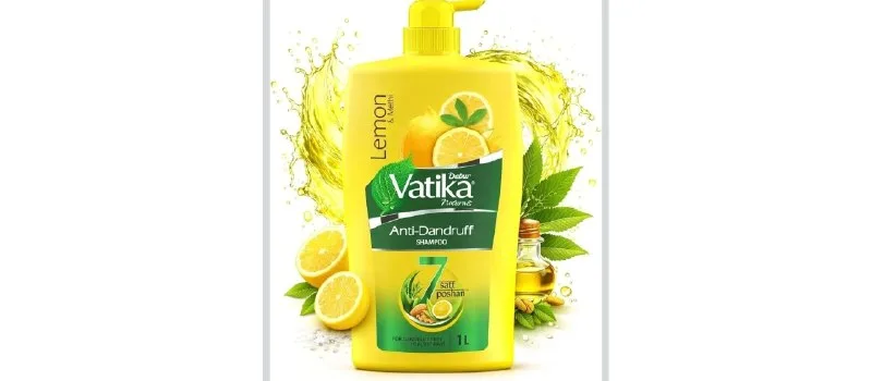 Dabur Vatika Naturals Anti Dandruff Shampoo 640ml Herb Lemon at ₹314