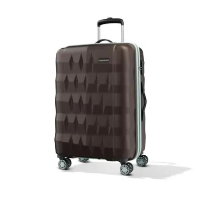 Aristocrat Comet Large Polycarbonate Hard Case 8-Wheel Trolley Bag, Brown at ₹1,783