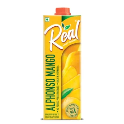 Real Alphonso Mango Fruit Juice-1L | Rich In Vitamin C | No Added Preservatives, Artificial Colors & Flavours | Goodness Of Best Fruits | Ta at ₹100