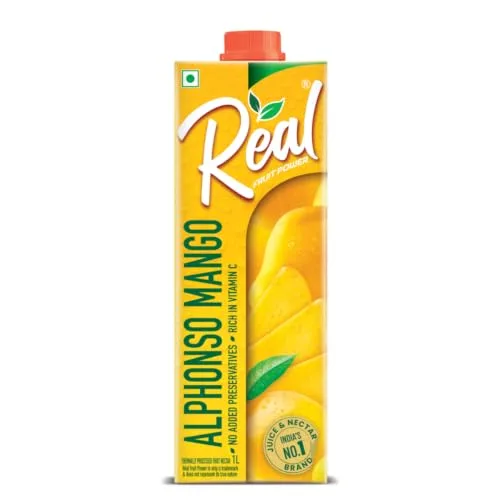 Real Alphonso Mango Fruit Juice-1L | Rich In Vitamin C | No Added Preservatives, Artificial Colors & Flavours | Goodness Of Best Fruits | Ta at ₹100