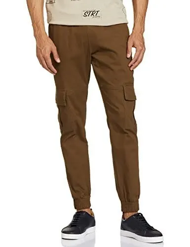 Symbol Men's Stretchable Slim Fit Cargo Jogger Pants | Chinos | Casual Trousers at ₹349