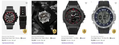 Upto 79% Off - Kenneth Cole Reaction Wrist Watches
