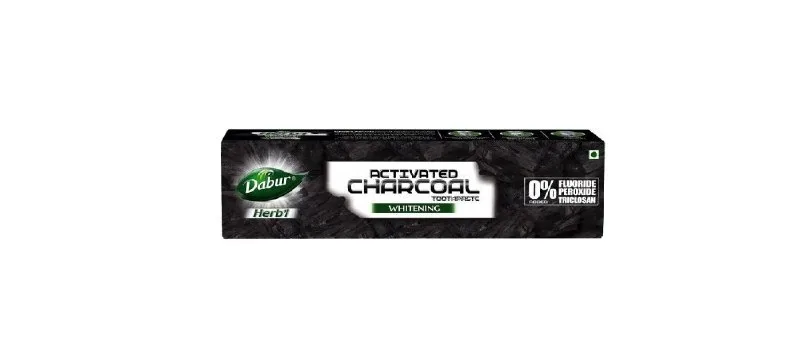 DABUR Herb'L Activated Charcoal Toothpaste-120G at ₹48