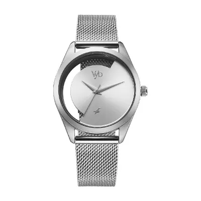 Fastrack Vyb Runway Quartz Analog Silver Dial Silver Stainless Steel Strap Watch for Women at ₹1,160
