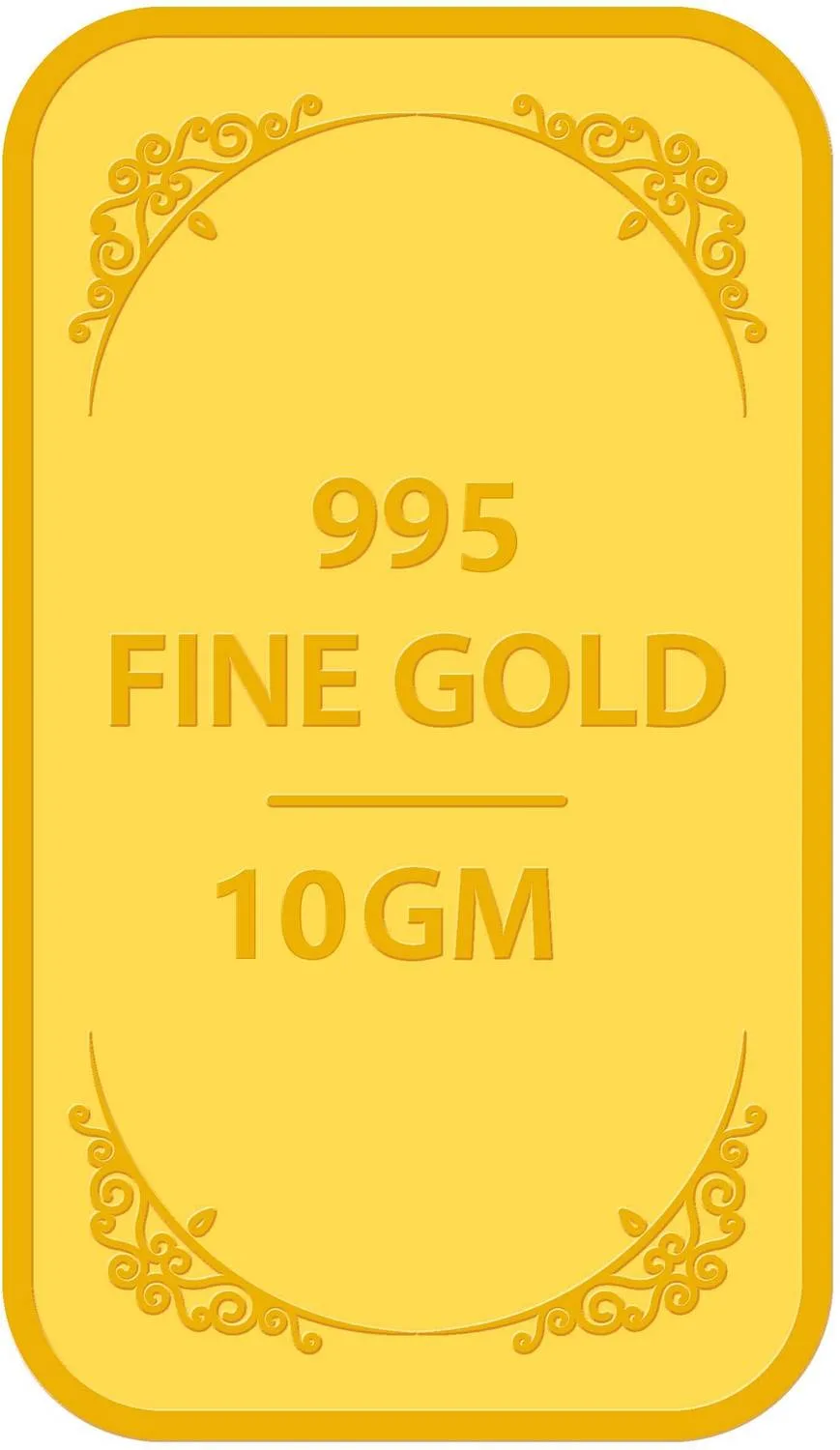 Muthoot Pappachan 24K 10 g Gold Bar at ₹1,53,467