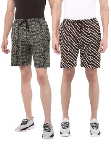 Dollar Solid Men's Shorts | All-Over Print | One Side Zipper Pocket with Label Branding | Self Waistband with Drawcord | Wide Array of Attra at ₹179