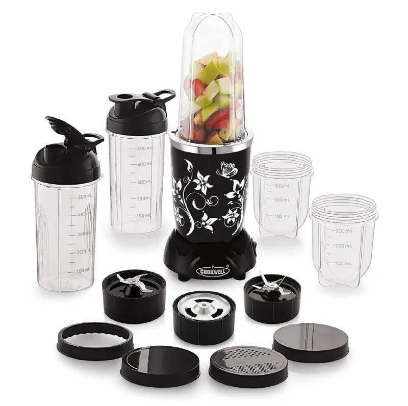 Cookwell Nutri Blender (5 Jar 3 Blade, Black) at ₹1,894