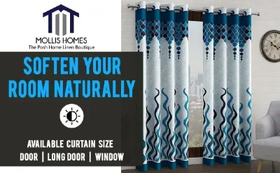 Door Curtains 9 Feet Set of 2 at ₹299