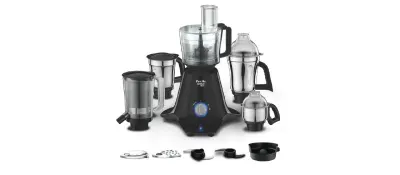 Preethi Zodiac Black 750W Mixer Grinder with 5 Jars at ₹6,690
