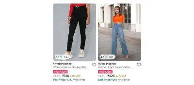 Upto 83% Off On Flying Machine Jeans