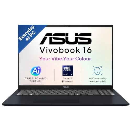 ASUS Vivobook 16 (2026), Intel Core Ultra 5 225H, Intel iGPU at ₹78,990