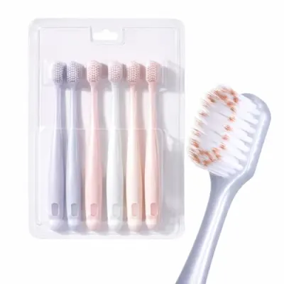 Ultra Soft Bristle Toothbrush Set 6 PCS Manual Toothbrush wi at ₹298
