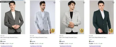 Upto 77% Off - Killer Men's Readymade Blazers