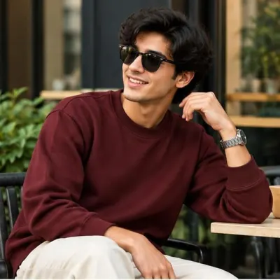 Men's Fleece Sweatshirt Winter Collection at ₹499