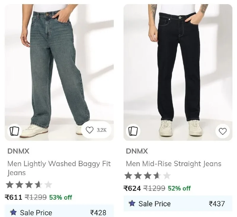 Upto 75% Off On Men’s Jeans