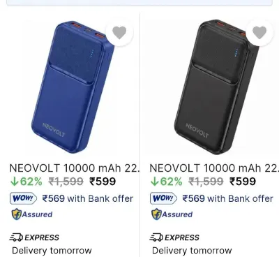 Neovolt Powerbanks from ₹599