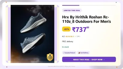 HRX by Hrithik Roshan Sport Shoes at ₹737