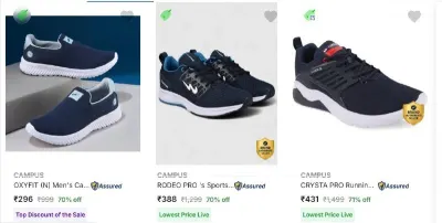 Upto 71% Off - Campus Mens Sports Shoes