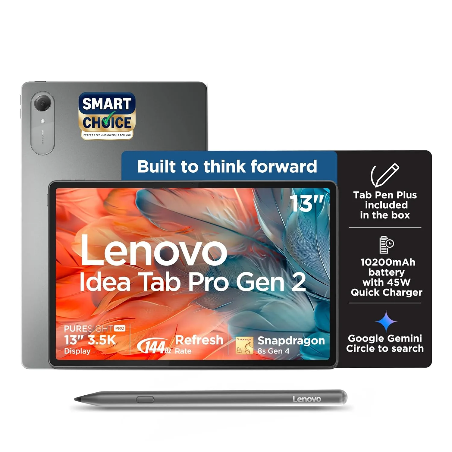 Lenovo Idea Tab Pro Gen 2 (Smartchoice) with Pen Plus 12GB, 256GB at ₹40,499