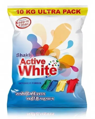 Active White Ultra Detergent Washing Powder, 10 kg at ₹379