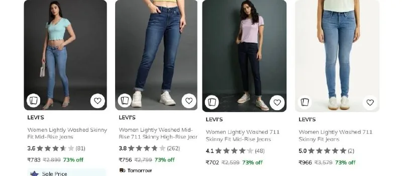 Upto 73% Off On Levi's Clothing