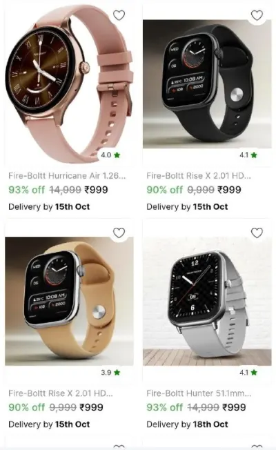 Omg Big Discount on Fireboltt Smartwatches under ₹999