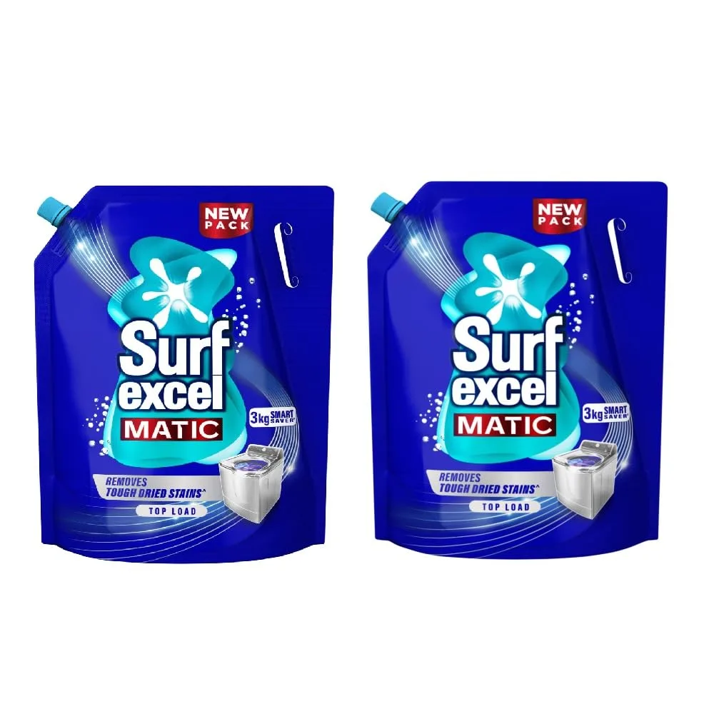 Surf Excel Matic Liquid Detergent 3 kg for Top Load (Pack Of2) at ₹699