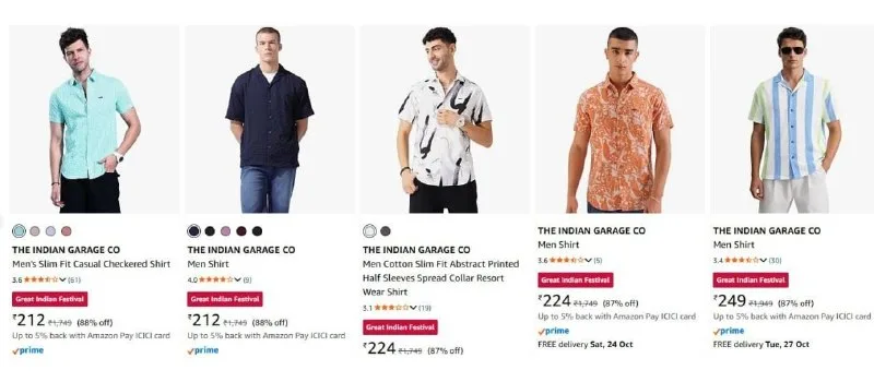 LOOT : UPTO 89% OFF On The Indian Garage Co. Clothing
