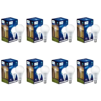 PHILIPS Base B22 12-Watt (Pack of 8, Cool Day Light) | LED bulb at ₹599