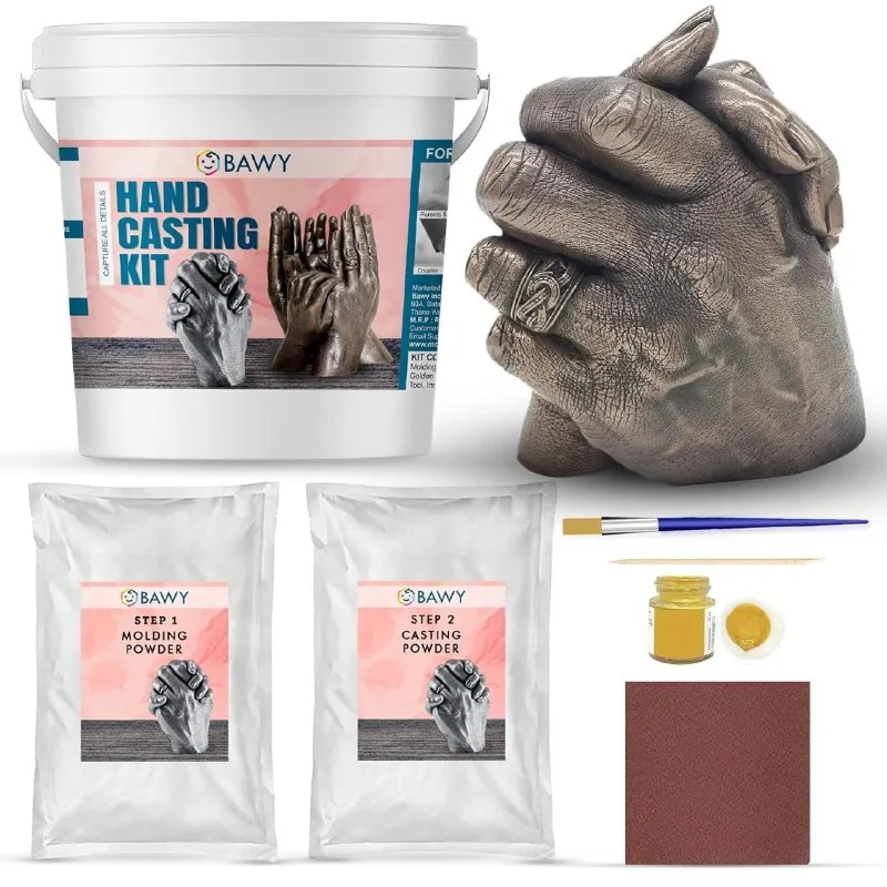 Bawy Hand Casting Kit for Couples | 3D Hand Moulding Kit at ₹948