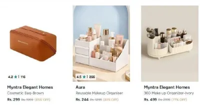 Makeup Organizers from ₹178