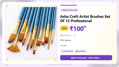Artist Brushes Set Of 12 at ₹100