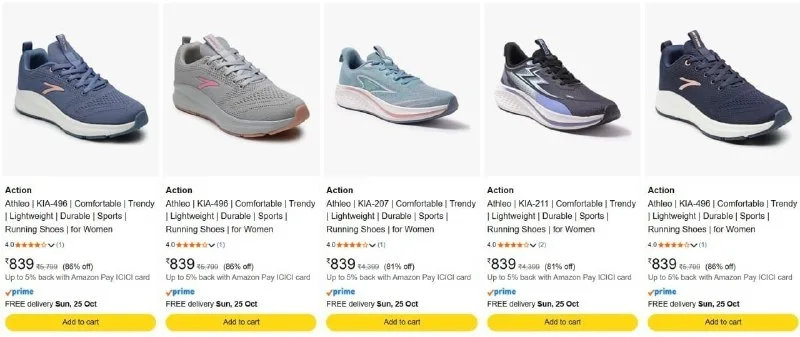 Action Shoes at ₹839