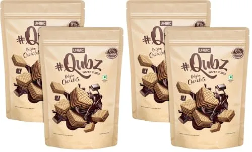 Unibic Foods India Pvt Wafer Qubz Belgium Chocolate 240gm (Pack of 2) at ₹150