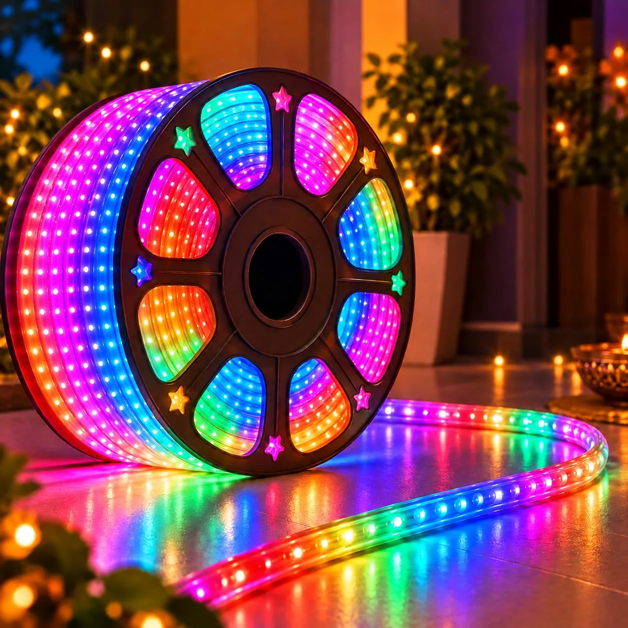 Desidiya 20 Metre Multicolour LED Rope Light for Diwali Decoration at ₹489